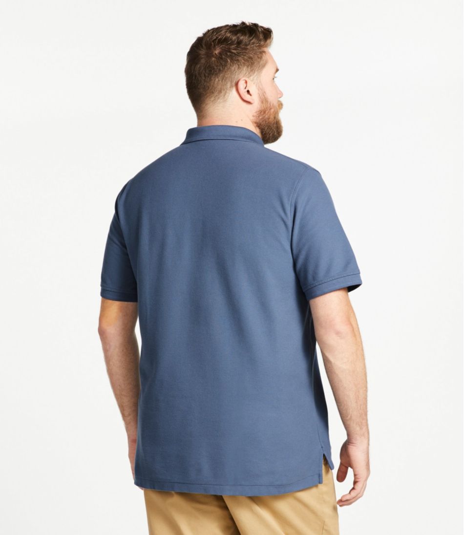 L.L.Bean Men's Premium Double L® Polo Banded, Short-Sleeve Without Pocket CLOTHING|SALE