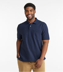 L.L.Bean Men's Premium Double L® Polo, Hemmed Short-Sleeve with Pocket CLOTHING|SALE