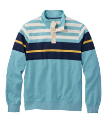 L.L.Bean Men's Bean's Vintage Soft Rugby, Mockneck, Chest Stripe CLOTHING|SALE