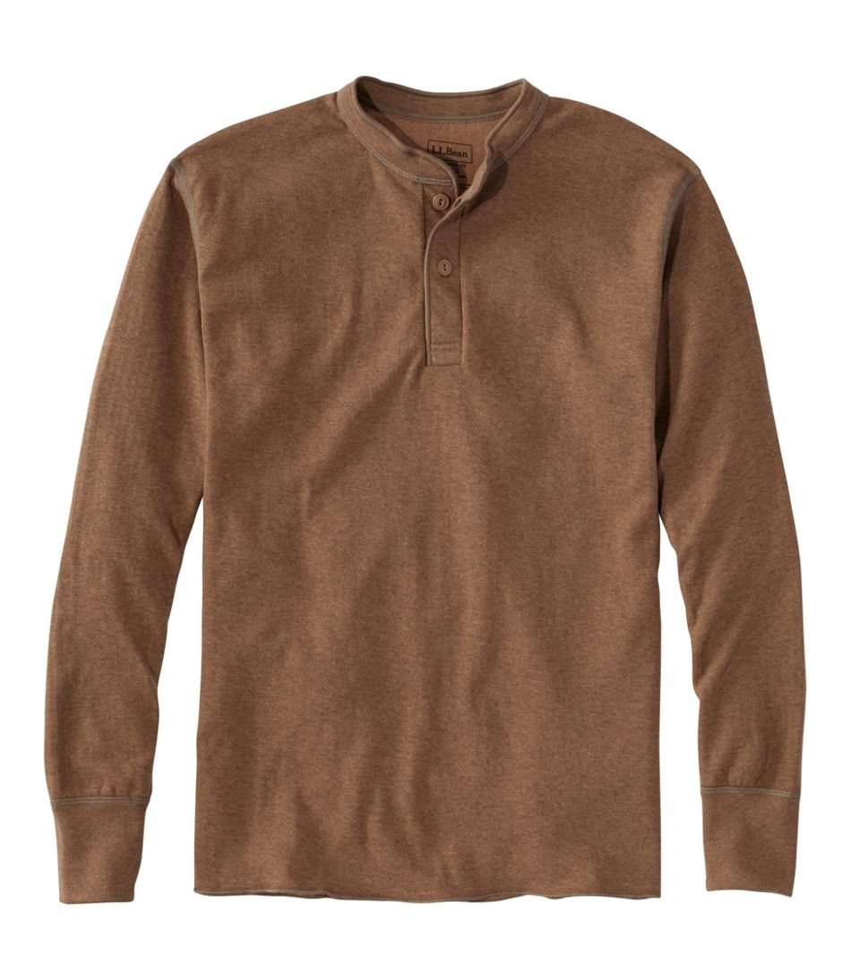 L.L.Bean Men's Two-Layer River Driver's Shirt®, Traditional Fit Henley CLOTHING