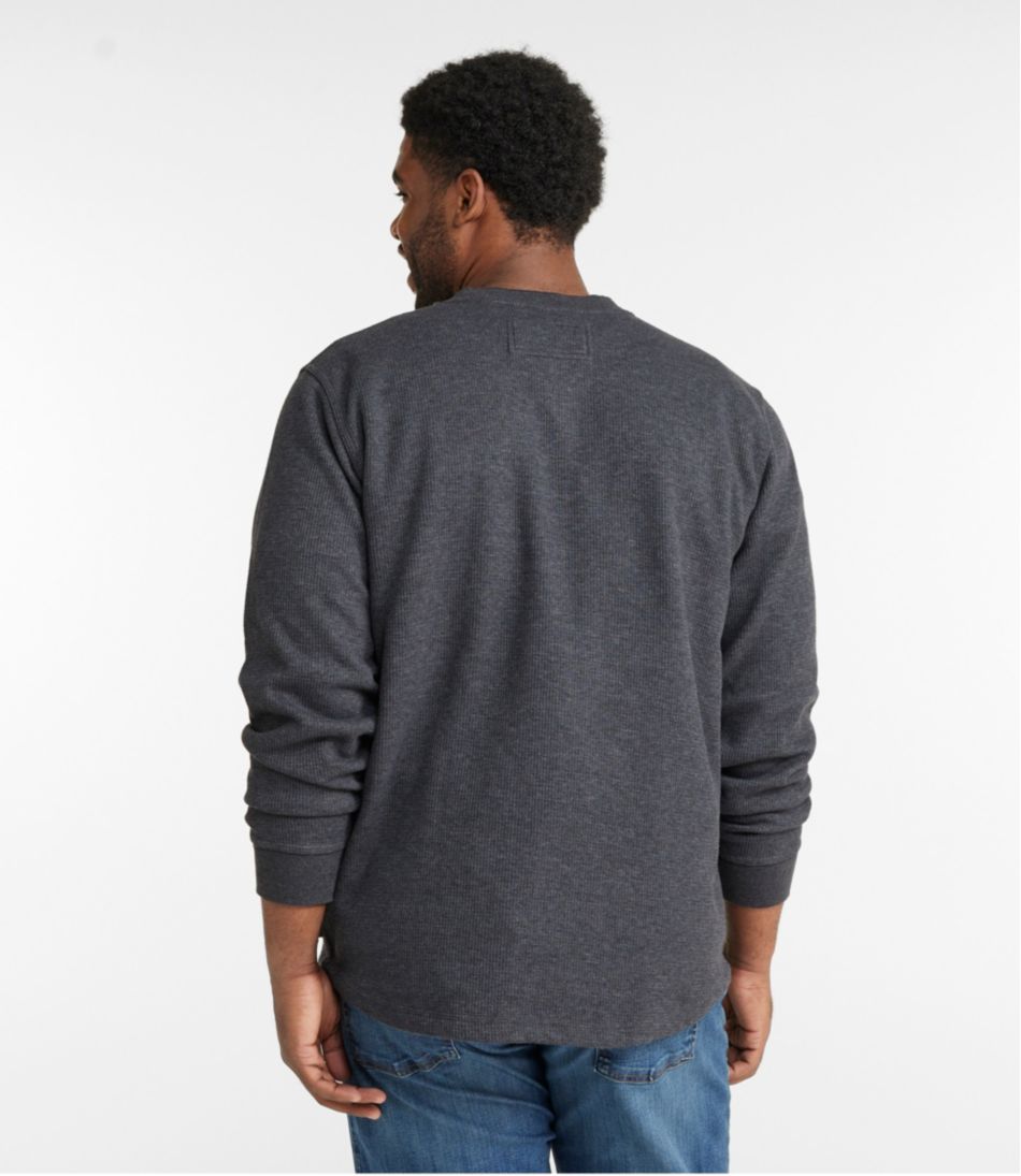 L.L.Bean Men's Katahdin Iron Works® Bonded Waffle Fleece Henley CLOTHING