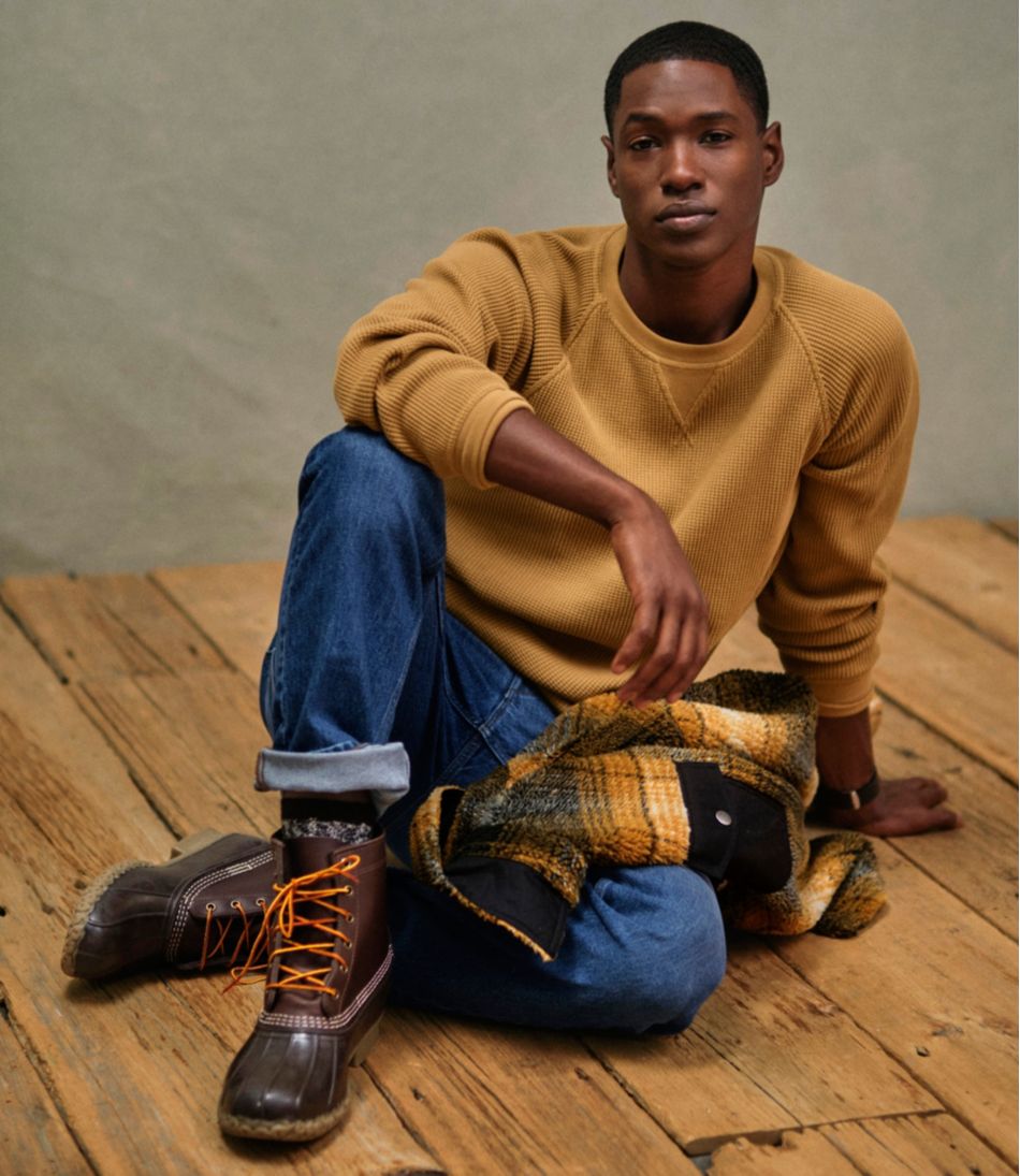 L.L.Bean Men's Signature Waffle Crew CLOTHING|SALE