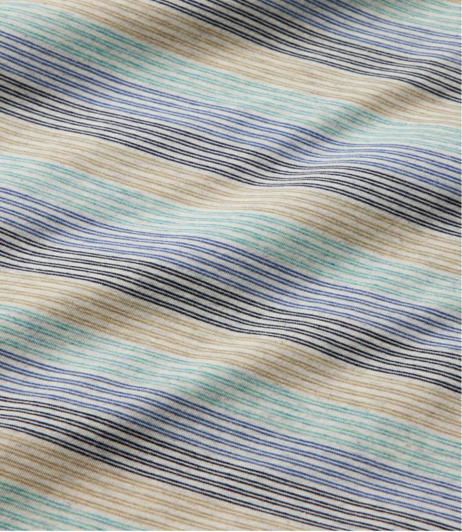 L.L.Bean Men's Comfort Stretch Performance® Pima Polo, Short-Sleeve, Stripe CLOTHING|SALE
