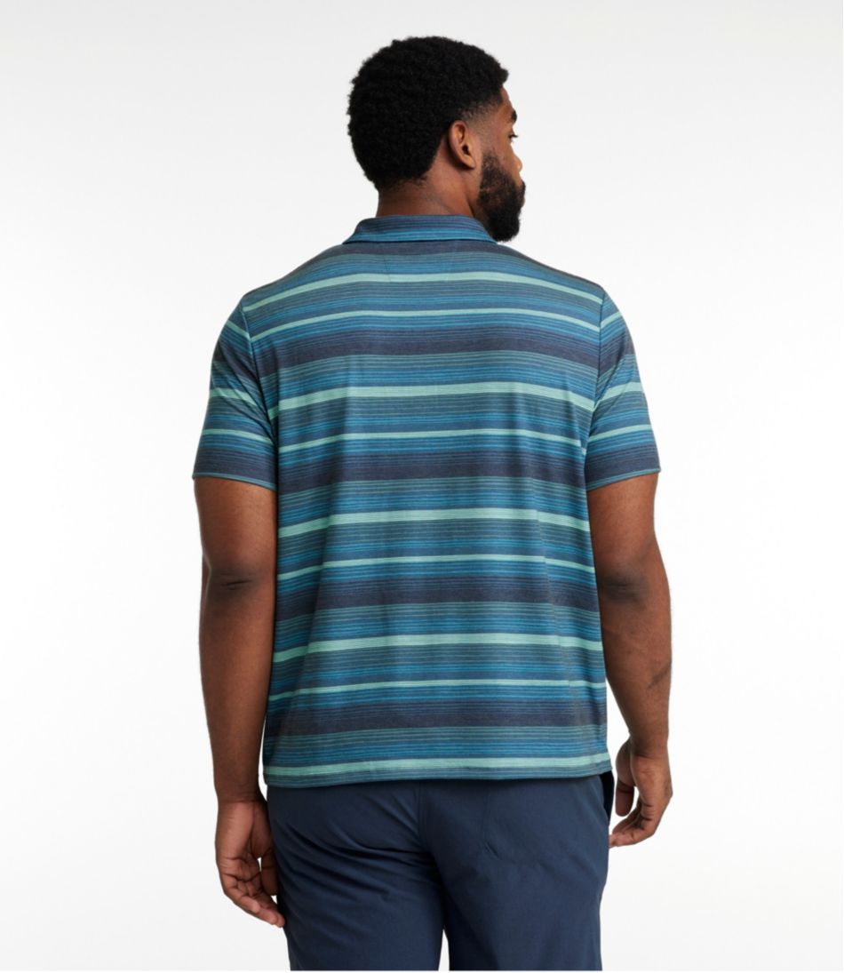 L.L.Bean Men's Everyday SunSmart® Polo 2.0, Short-Sleeve Stripe CLOTHING|SALE
