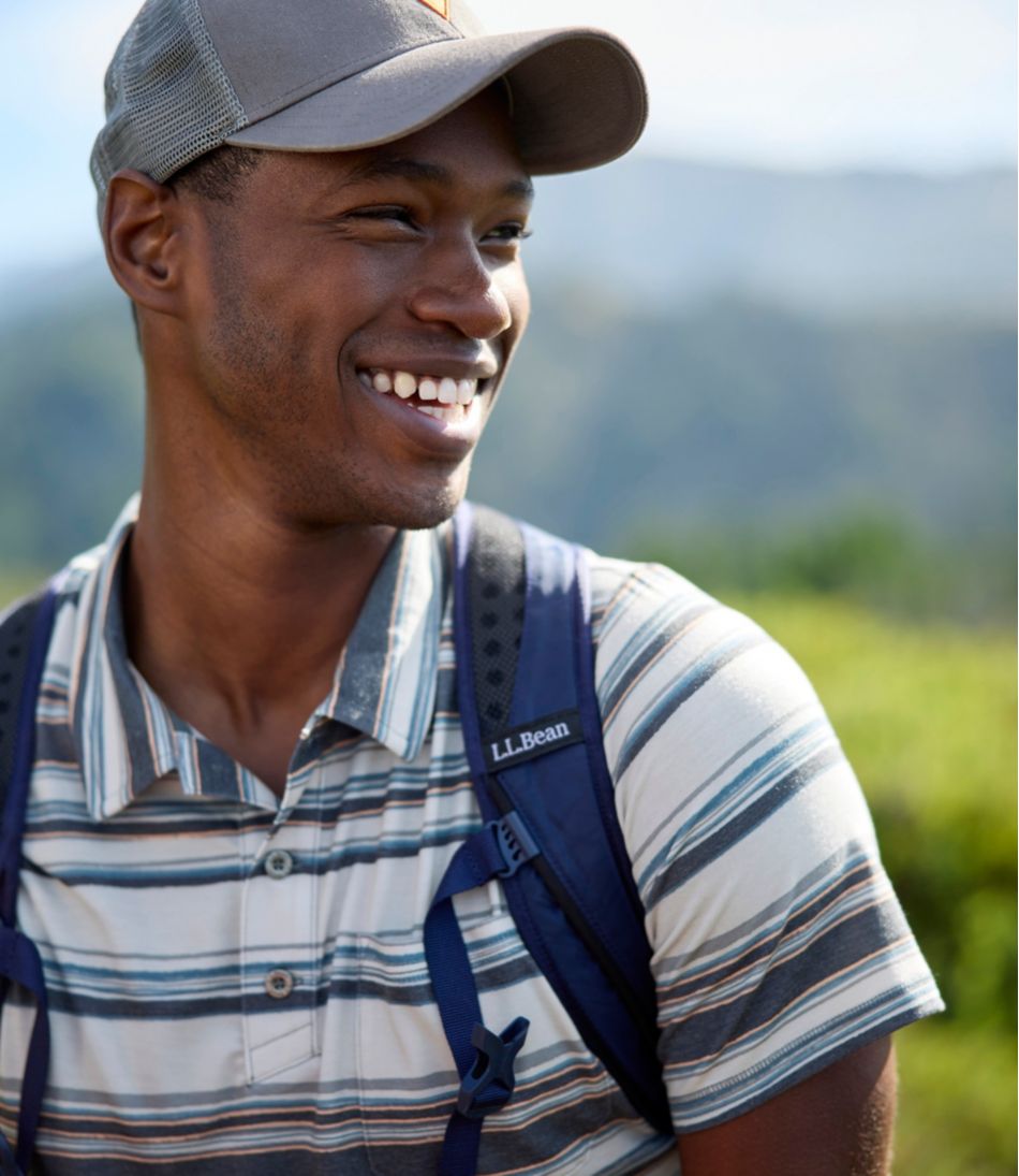 L.L.Bean Men's Everyday SunSmart® Polo 2.0, Short-Sleeve Stripe CLOTHING|SALE