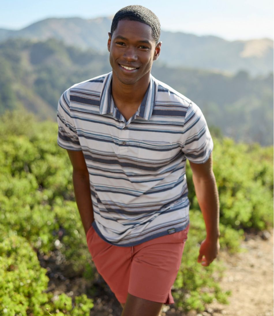 L.L.Bean Men's Everyday SunSmart® Polo 2.0, Short-Sleeve Stripe CLOTHING|SALE