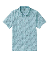L.L.Bean Men's Comfort Stretch Performance® Party Polo, Slightly Fitted, Short-Sleeve, Print CLOTHING