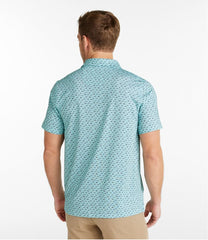 L.L.Bean Men's Comfort Stretch Performance® Party Polo, Slightly Fitted, Short-Sleeve, Print CLOTHING