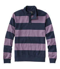 L.L.Bean Men's Bean's Vintage Soft Rugby, Mockneck, Stripe CLOTHING|SALE