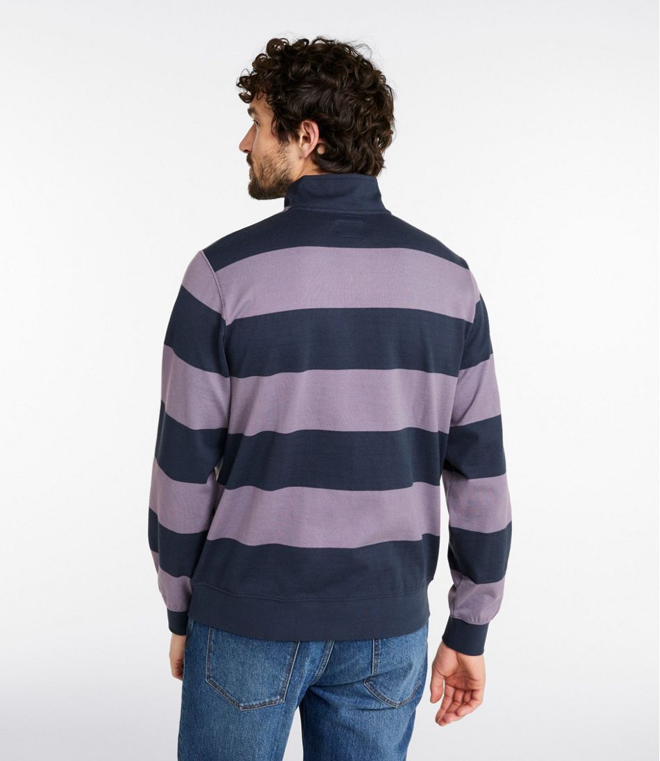 L.L.Bean Men's Bean's Vintage Soft Rugby, Mockneck, Stripe CLOTHING|SALE