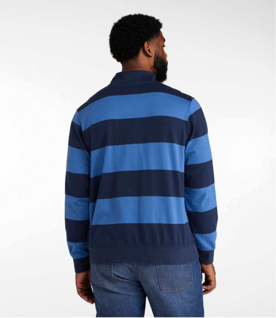 L.L.Bean Men's Bean's Vintage Soft Rugby, Mockneck, Stripe CLOTHING|SALE