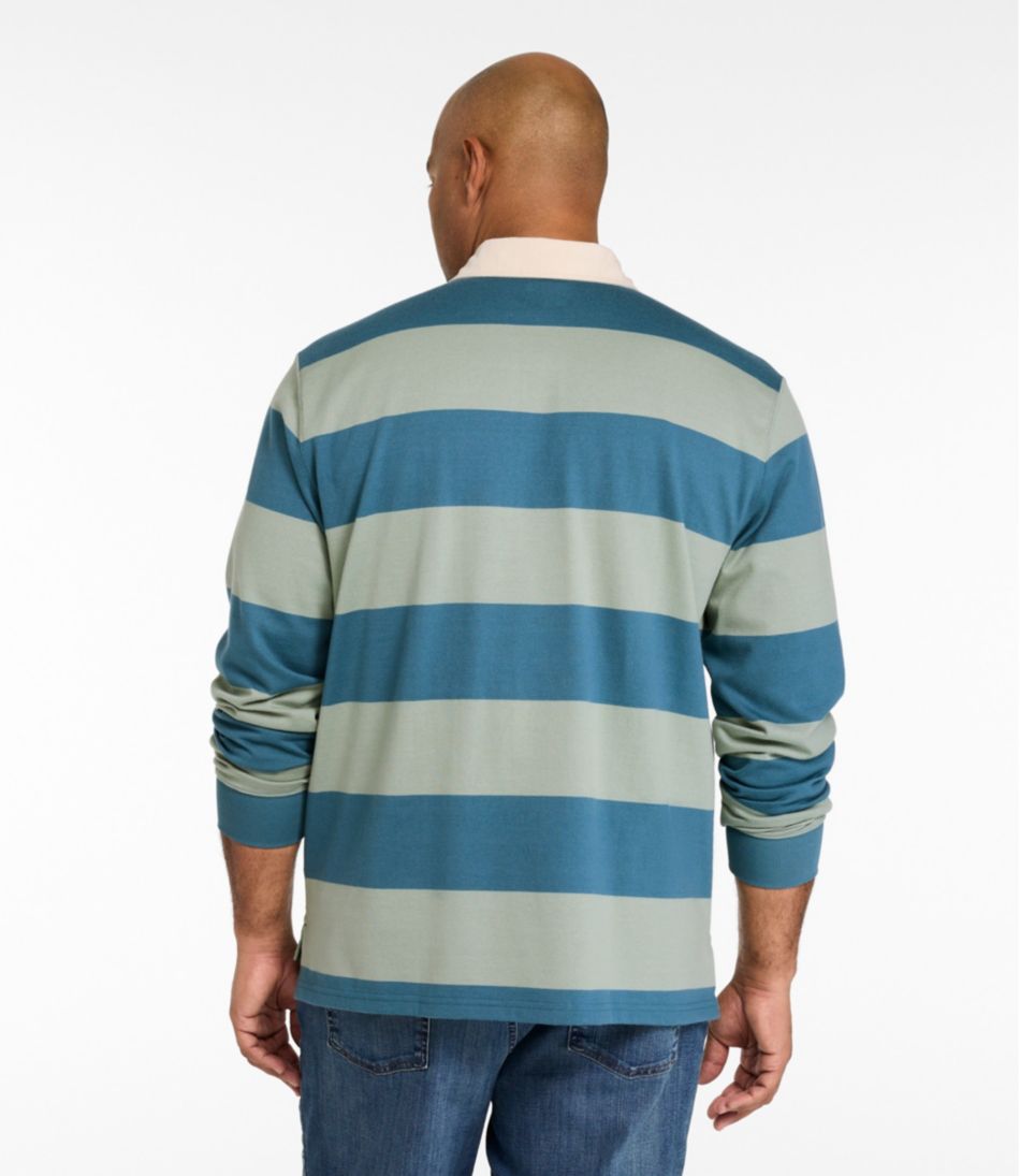 L.L.Bean Men's Bean's Vintage Soft Rugby, Stripe CLOTHING|SALE