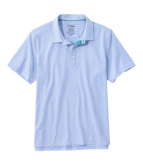 L.L.Bean Men's Comfort Stretch Performance® Party Polo, Slightly Fitted, Short-Sleeve, Stripe CLOTHING