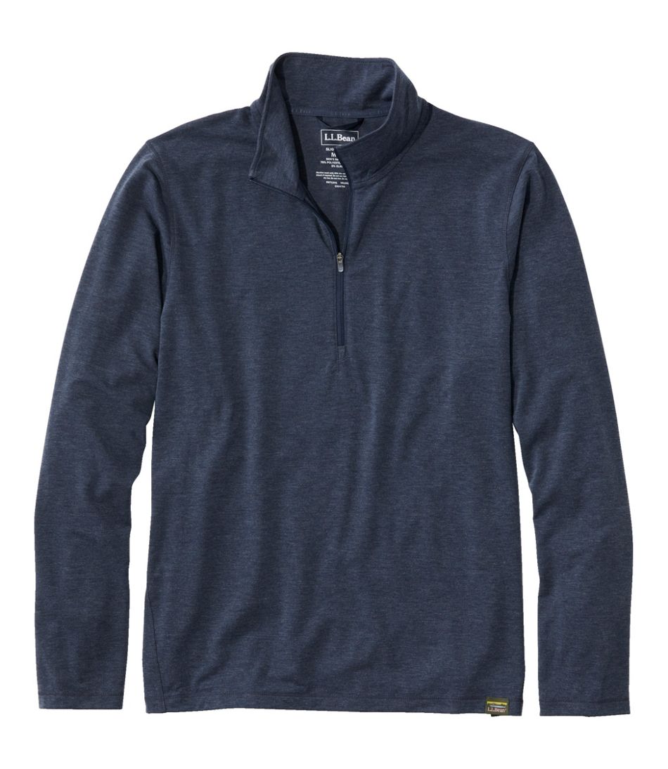 L.L.Bean Men's Everyday SunSmart® Tee, Long-Sleeve Quarter-Zip CLOTHING|SALE