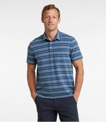 L.L.Bean Men's Lakewashed Performance Polo, Short-Sleeve, Stripe CLOTHING|SALE