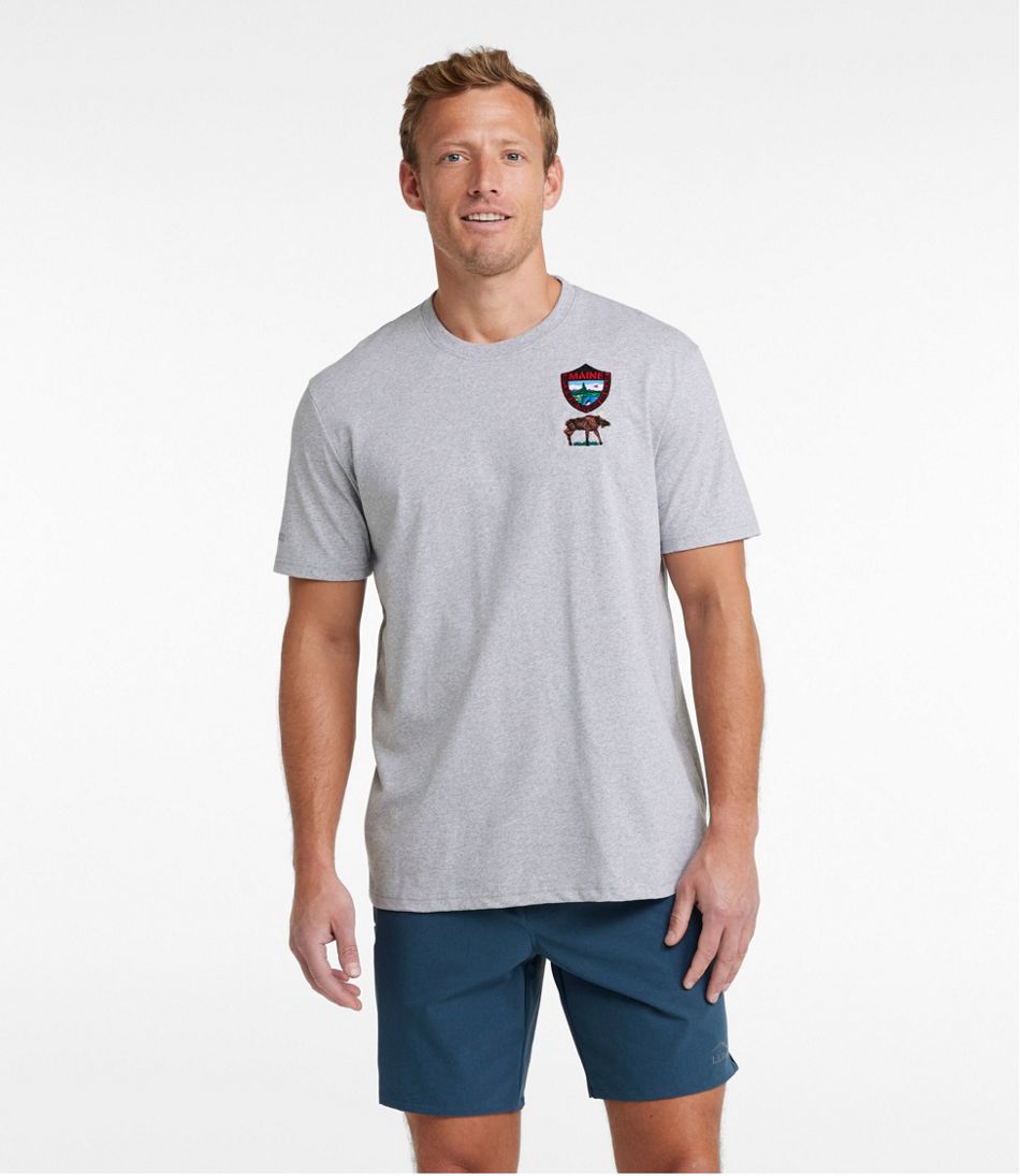 L.L.Bean Men's Maine Inland Fisheries and Wildlife Tee, Moose CLOTHING|OUTDOOR EQUIPMENT