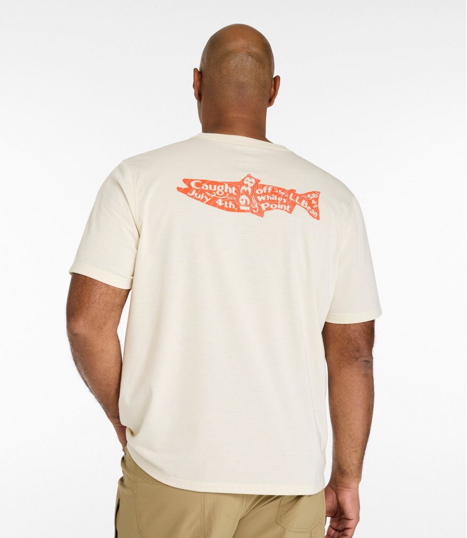 L.L.Bean Men's Technical Fishing Graphic Tees, Short-Sleeve CLOTHING|OUTDOOR EQUIPMENT|SALE