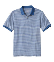 L.L.Bean Men's Premium Double L® Polo, Banded Short-Sleeve Without Pocket Stripe CLOTHING|SALE