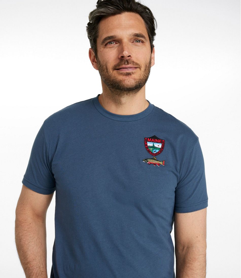 L.L.Bean Men's MIF&W Tee, Short-Sleeve Brook Trout CLOTHING|OUTDOOR EQUIPMENT