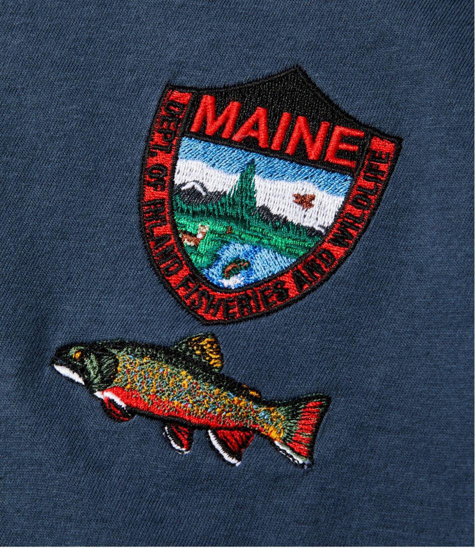 L.L.Bean Men's MIF&W Tee, Short-Sleeve Brook Trout CLOTHING|OUTDOOR EQUIPMENT