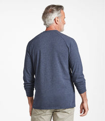 L.L.Bean Men's Comfort Stretch Pima Tee Shirt, Long-Sleeve Henley CLOTHING|SALE