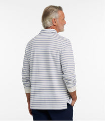 L.L.Bean Men's Comfort Stretch Performance® Polo, Long-Sleeve, Stripe CLOTHING