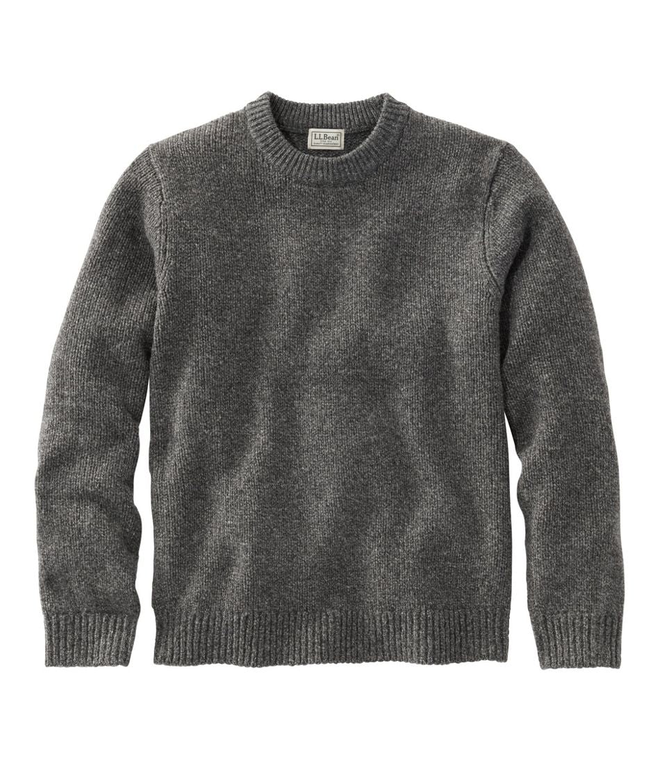 L.L.Bean Men's Bean's Classic Ragg Wool Sweater, Crewneck CLOTHING