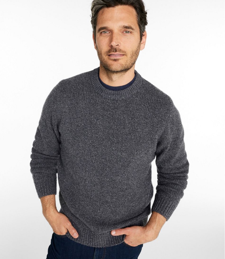 L.L.Bean Men's Bean's Classic Ragg Wool Sweater, Crewneck CLOTHING
