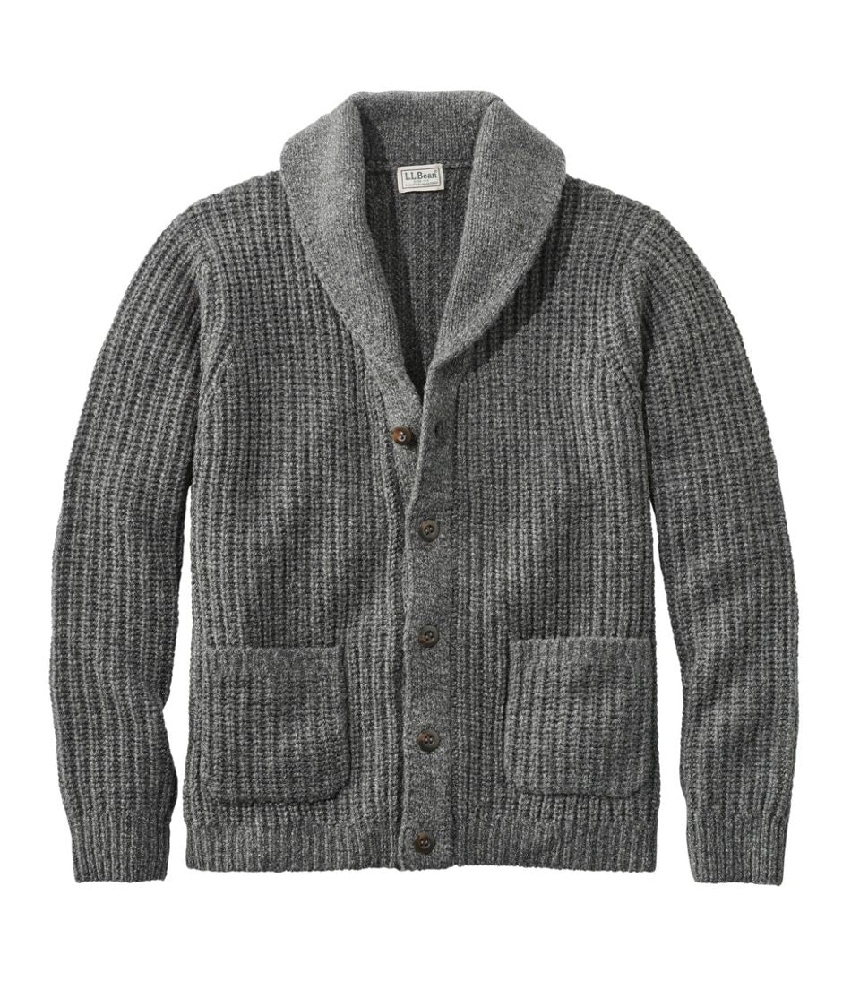 L.L.Bean Men's Classic Ragg Wool Sweater, Cardigan CLOTHING