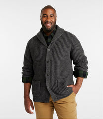 L.L.Bean Men's Classic Ragg Wool Sweater, Cardigan CLOTHING