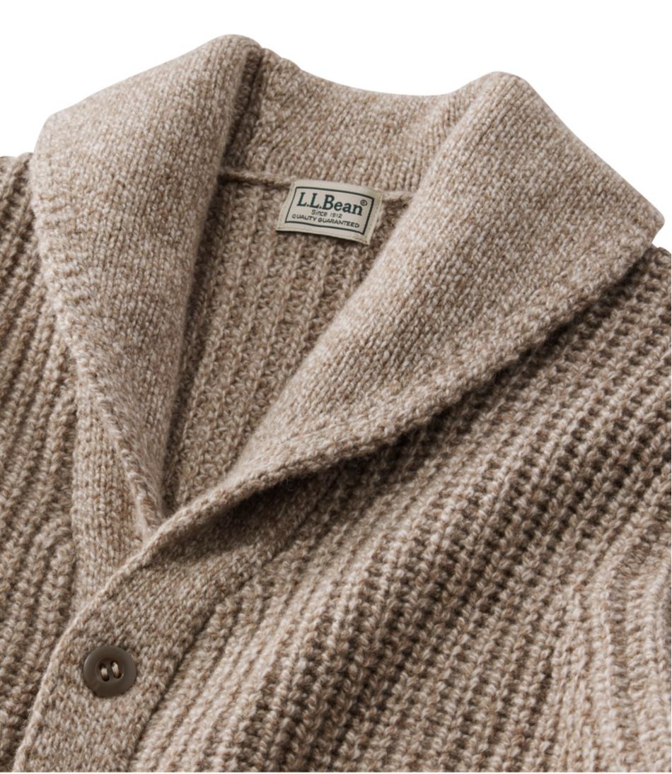 L.L.Bean Men's Classic Ragg Wool Sweater, Cardigan CLOTHING