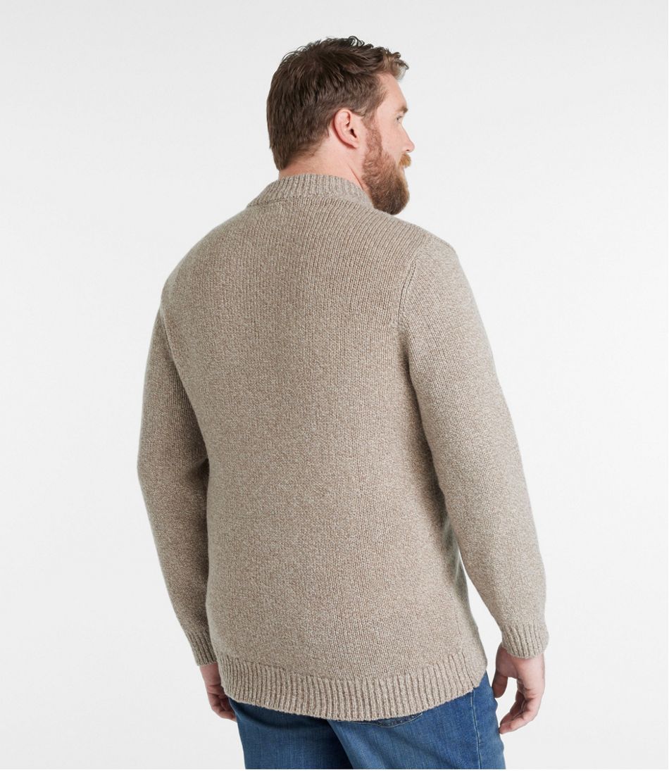 L.L.Bean Men's Classic Ragg Wool Sweater, Henley CLOTHING