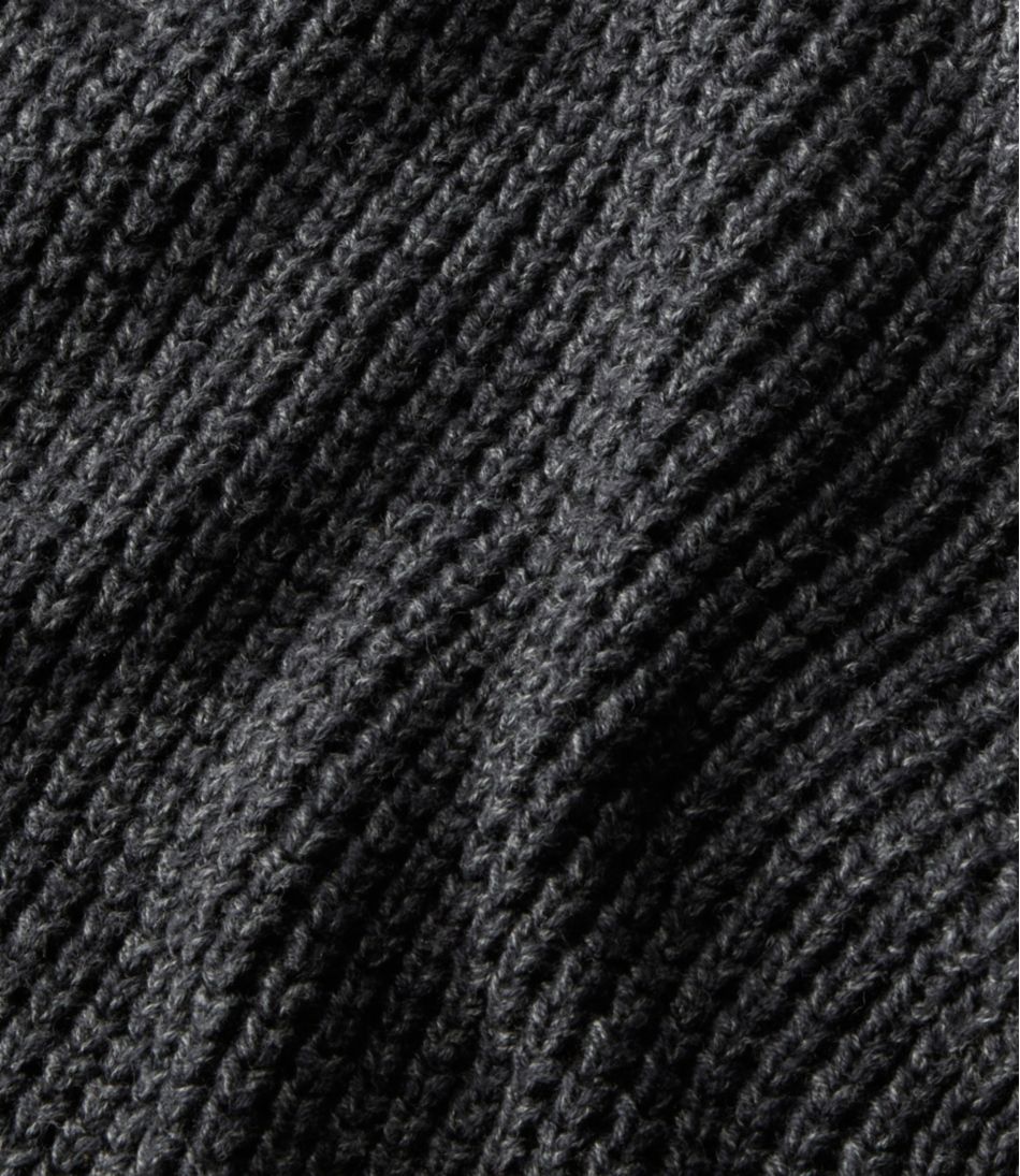 L.L.Bean Men's Organic Cotton Waffle Sweater, Quarter Zip CLOTHING
