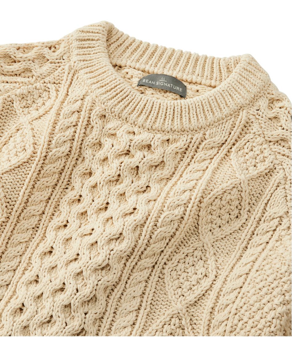 L.L.Bean Men's Signature Cotton Fisherman Sweater CLOTHING|SALE