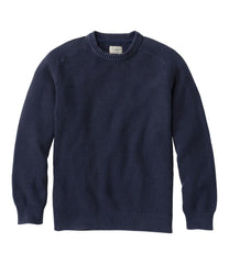 L.L.Bean Men's Sunwashed Textured Cotton Sweater, Crewneck CLOTHING|SALE
