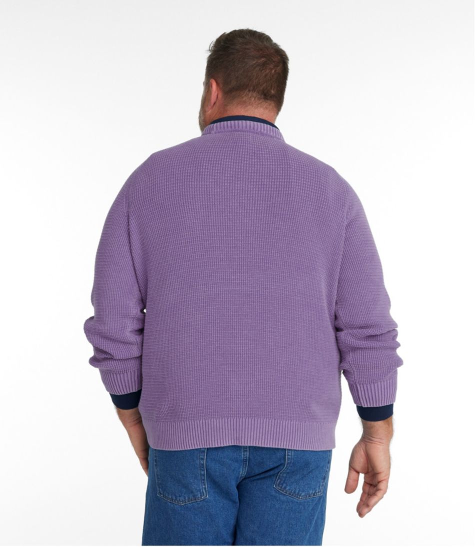 L.L.Bean Men's Sunwashed Textured Cotton Sweater, Crewneck CLOTHING|SALE