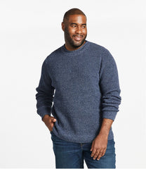L.L.Bean Men's Organic Cotton Waffle Sweater, Rollneck Crew CLOTHING