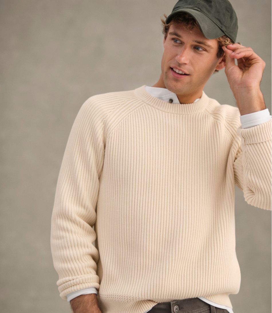 L.L.Bean Men's Mariner Rib Crew Sweater CLOTHING