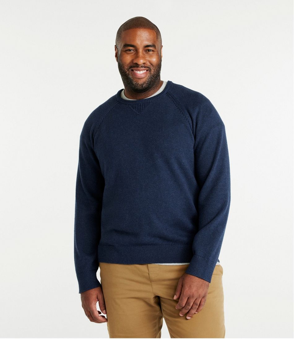 L.L.Bean Men's Wicked Soft Cotton/Cashmere Sweater, Crewneck CLOTHING|SALE
