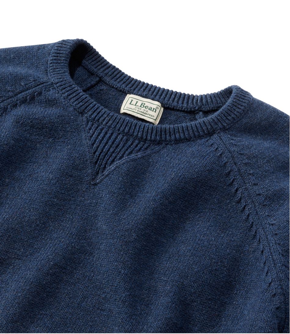 L.L.Bean Men's Wicked Soft Cotton/Cashmere Sweater, Crewneck CLOTHING|SALE