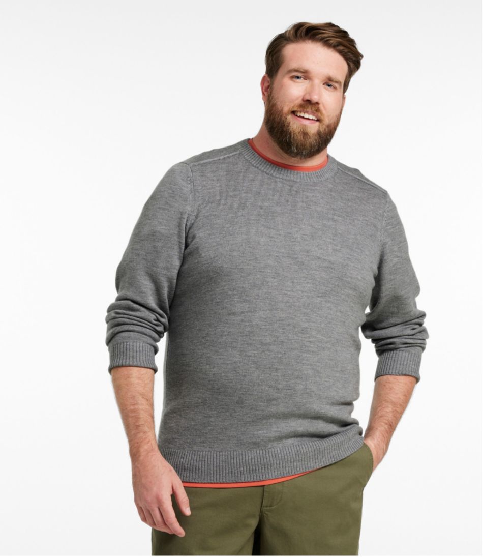 L.L.Bean Men's Essential Merino Sweater, Crewneck CLOTHING|SALE