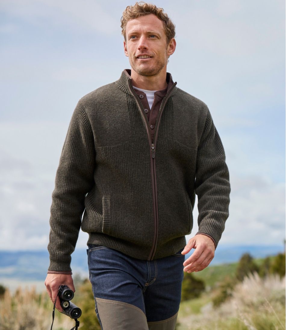 L.L.Bean Men's Waterfowl Sweater, Full Zip CLOTHING|OUTDOOR EQUIPMENT