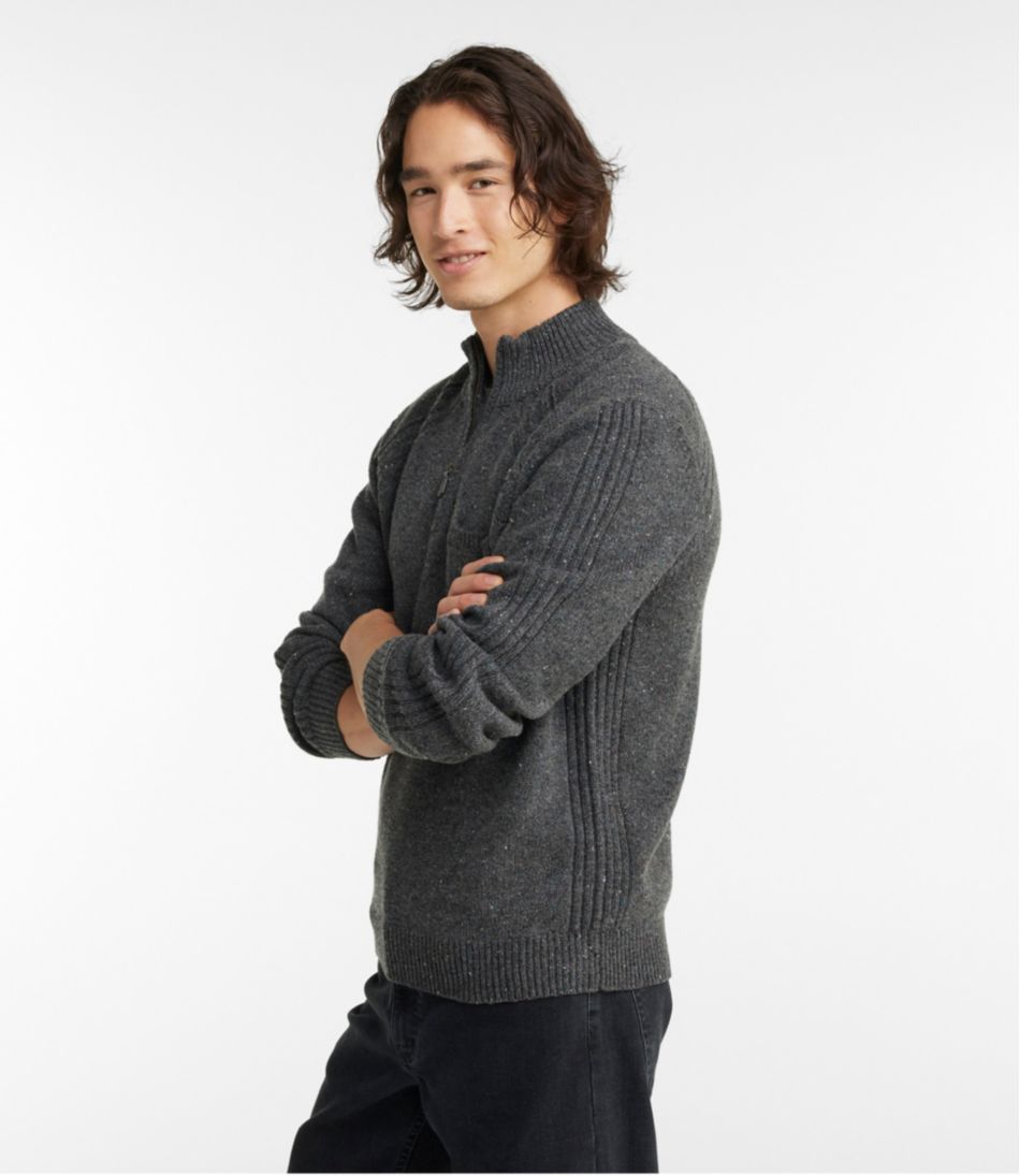 L.L.Bean Men's Rangeley Merino Sweater, Quarter-Zip CLOTHING|SALE