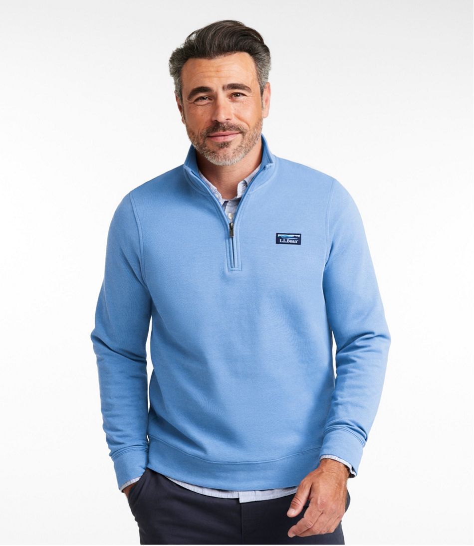 L.L.Bean Men's Comfort Stretch Performance® Piqué, Quarter-Zip Pullover CLOTHING|SALE