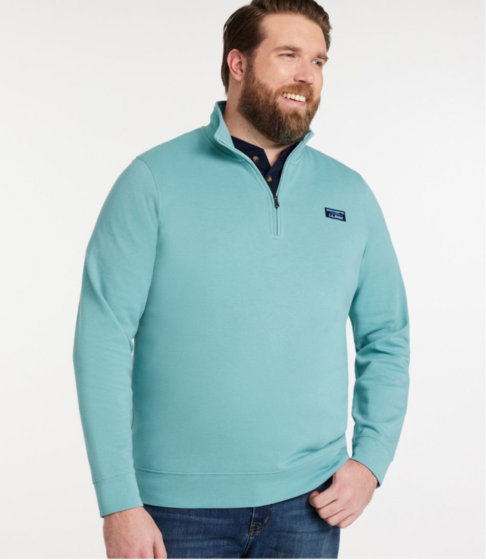 L.L.Bean Men's Comfort Stretch Performance® Piqué, Quarter-Zip Pullover CLOTHING|SALE