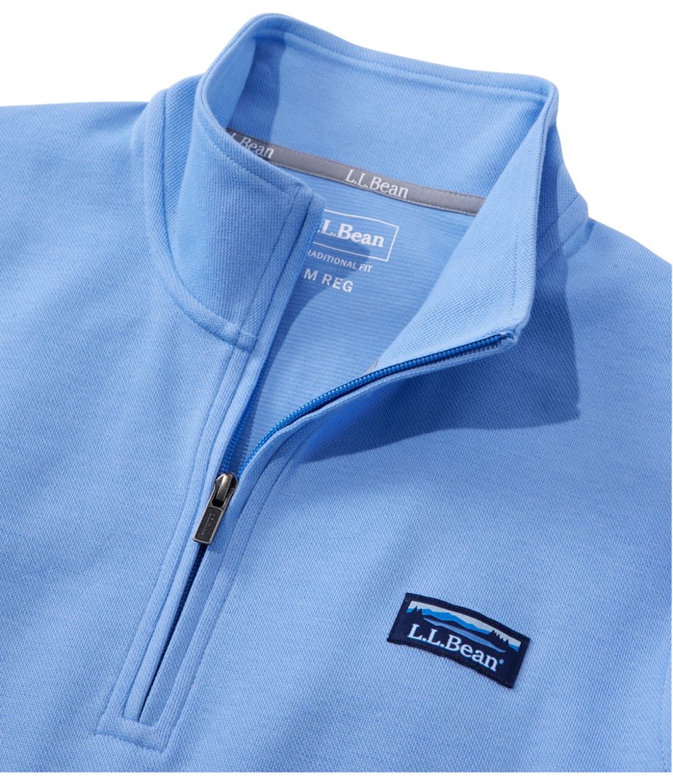 L.L.Bean Men's Comfort Stretch Performance® Piqué, Quarter-Zip Pullover CLOTHING|SALE