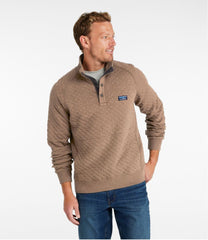 L.L.Bean Men's Quilted Sweatshirt, Mockneck CLOTHING