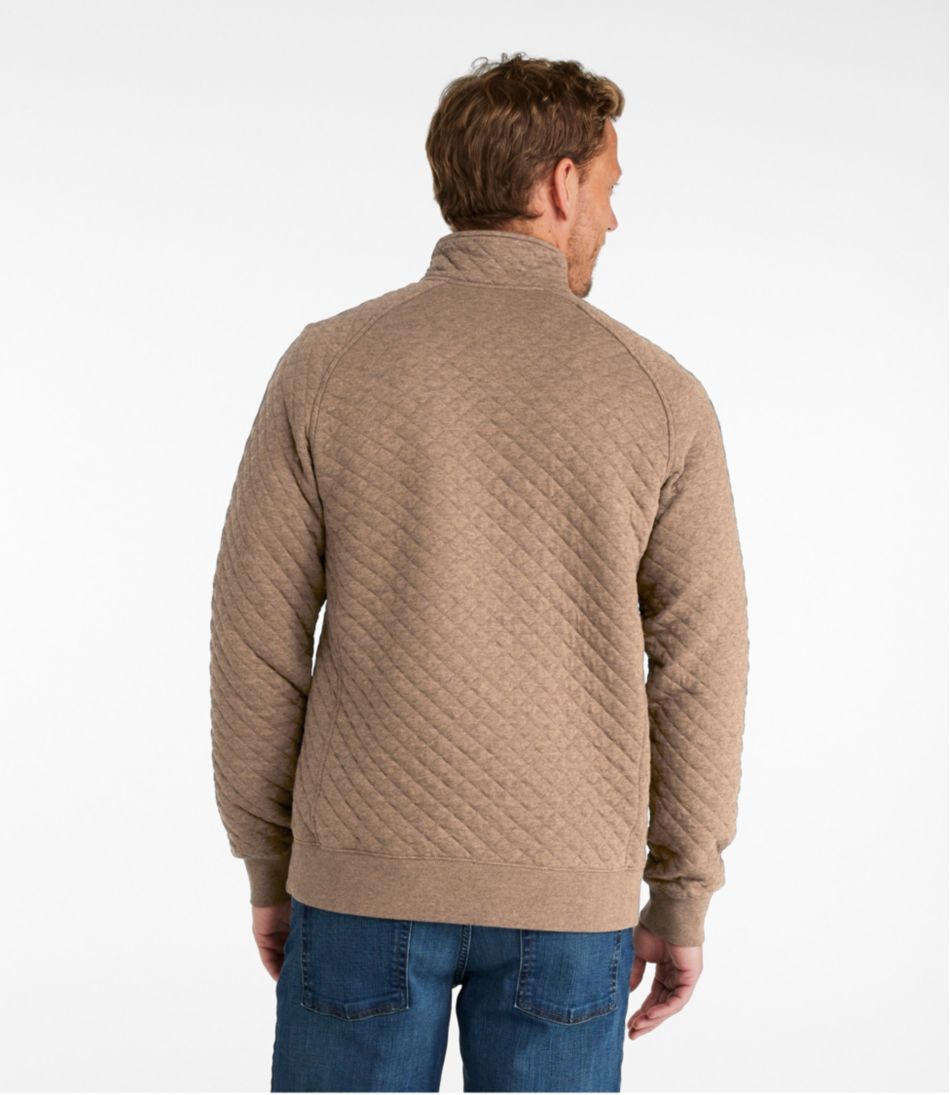 L.L.Bean Men's Quilted Sweatshirt, Mockneck CLOTHING