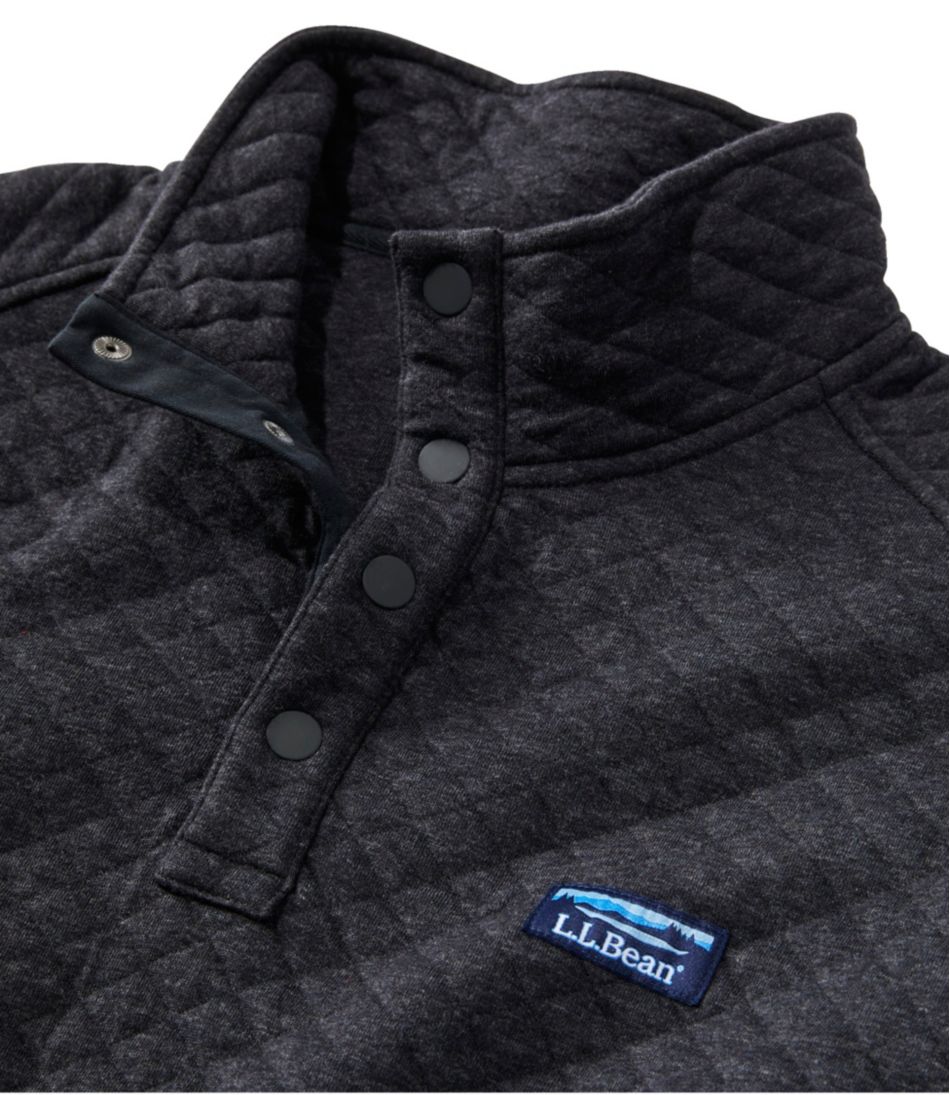 L.L.Bean Men's Quilted Sweatshirt, Mockneck CLOTHING