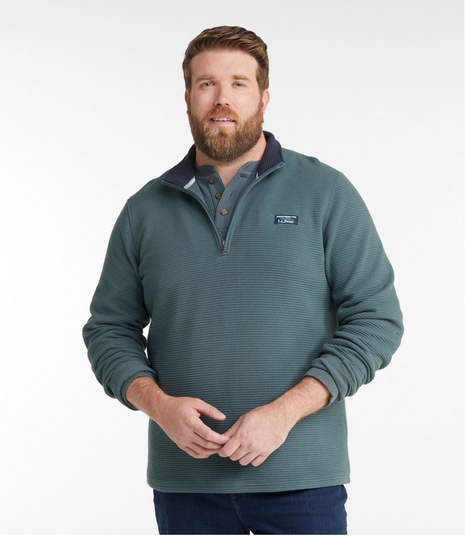 L.L.Bean Men's Lakewashed Double-Knit Quarter-Zip Pullover CLOTHING|SALE